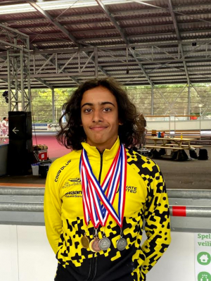 Asif Muhammad op het NK in Heerenveen in 2020 Asif Muhammad op het NK in Heerenveen in 2020
